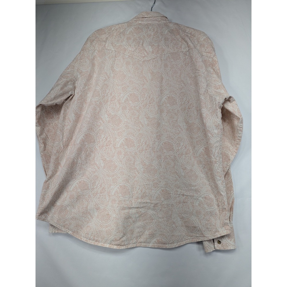 Wrangler Retro Premium Long Sleeve Paisley Print Western Snap Shirt XXL - Picture 2 of 8